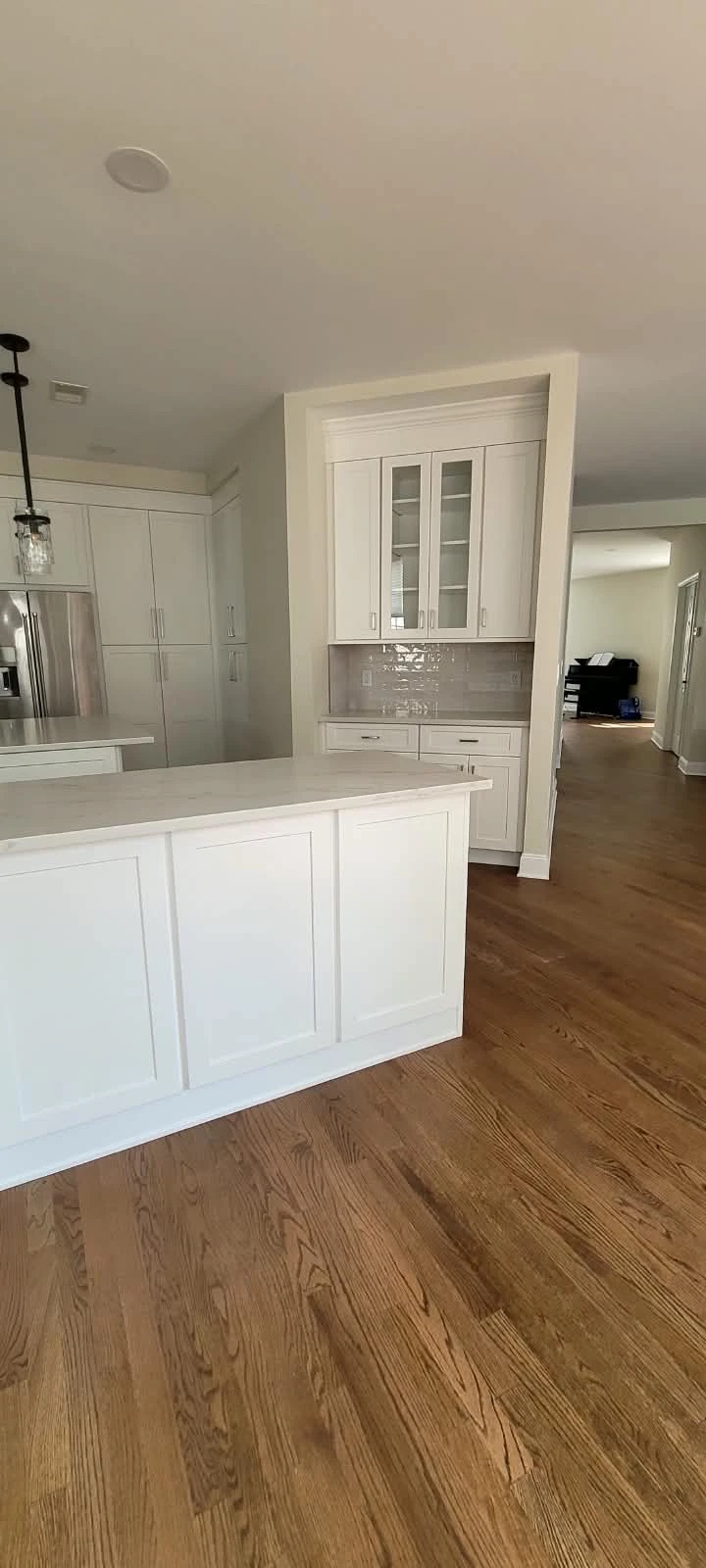 White shaker kitchen, view 2