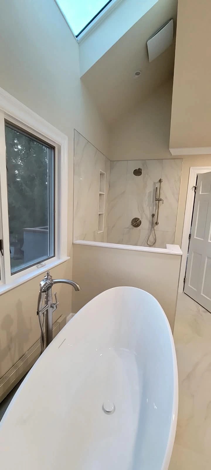 Marble master bathroom finished